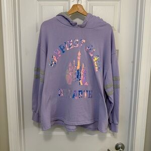 NWOT Disney Parks ‘Happiest Place On Earth’ Iridescent Hoodie